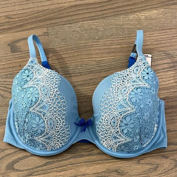Victoria’s Secret Supersoft Body Lined Perfect Coverage Crochet lace bra 32DDD - Picture 1 of 6